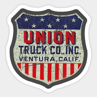 Union Truck Company 1938 Vintage Sticker